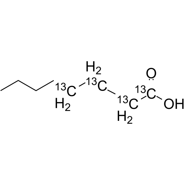 Octanoic acid-13C4 (Caprylic acid-13C4) 159118-65-7